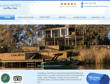 Tablet Screenshot of cascadesontheriver.com.au